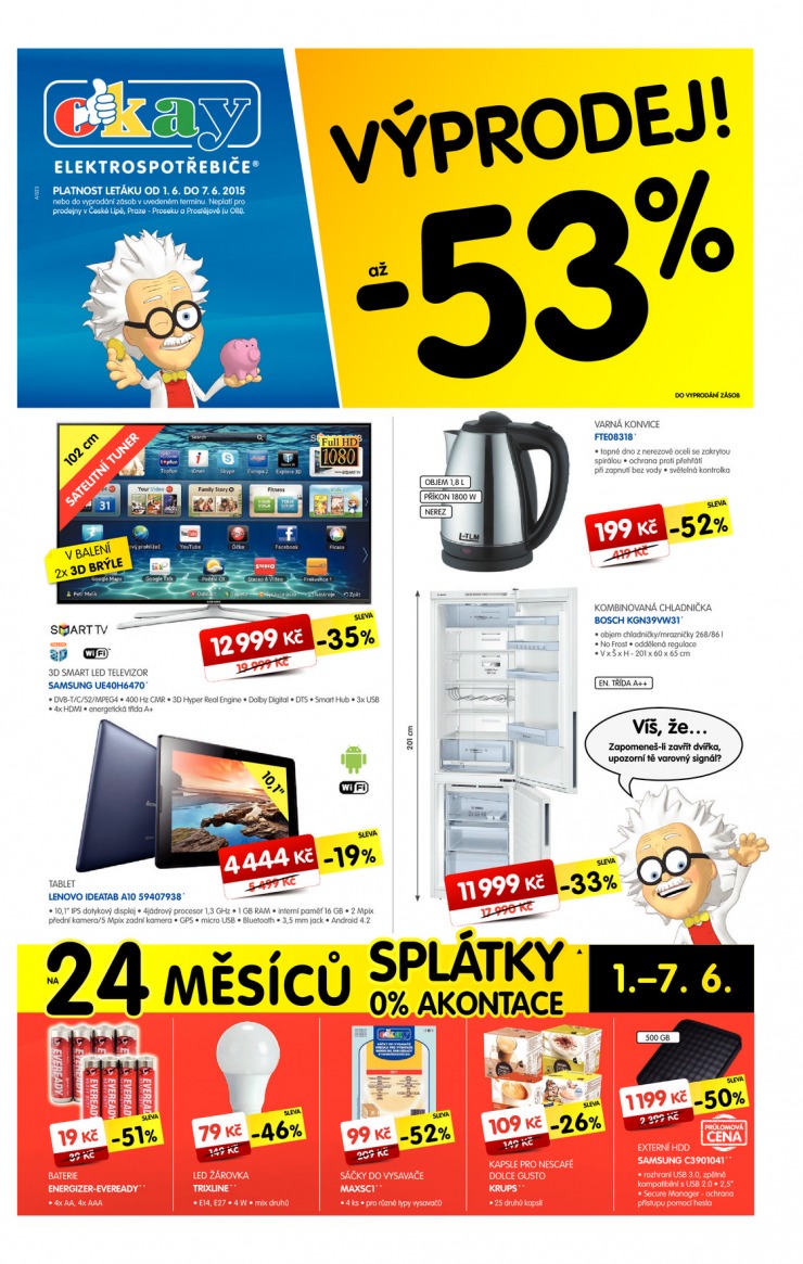 leták Okay Aktuální leták od 1.6.2015 strana 1 leták Okay Aktuální leták od 1.6.2015 strana 1