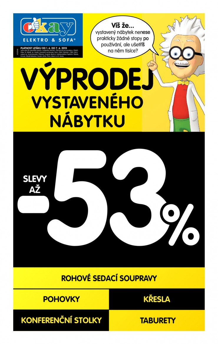 leták Okay Aktuální leták od 1.6.2015 strana 1 leták Okay Aktuální leták od 1.6.2015 strana 1