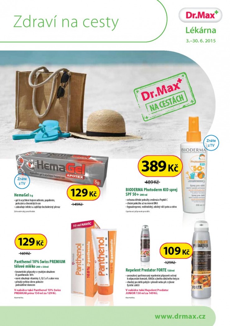 leták Dr. Max lékárna Aktuální leták od 3.6.2015 strana 1 leták Dr. Max lékárna Aktuální leták od 3.6.2015 strana 1