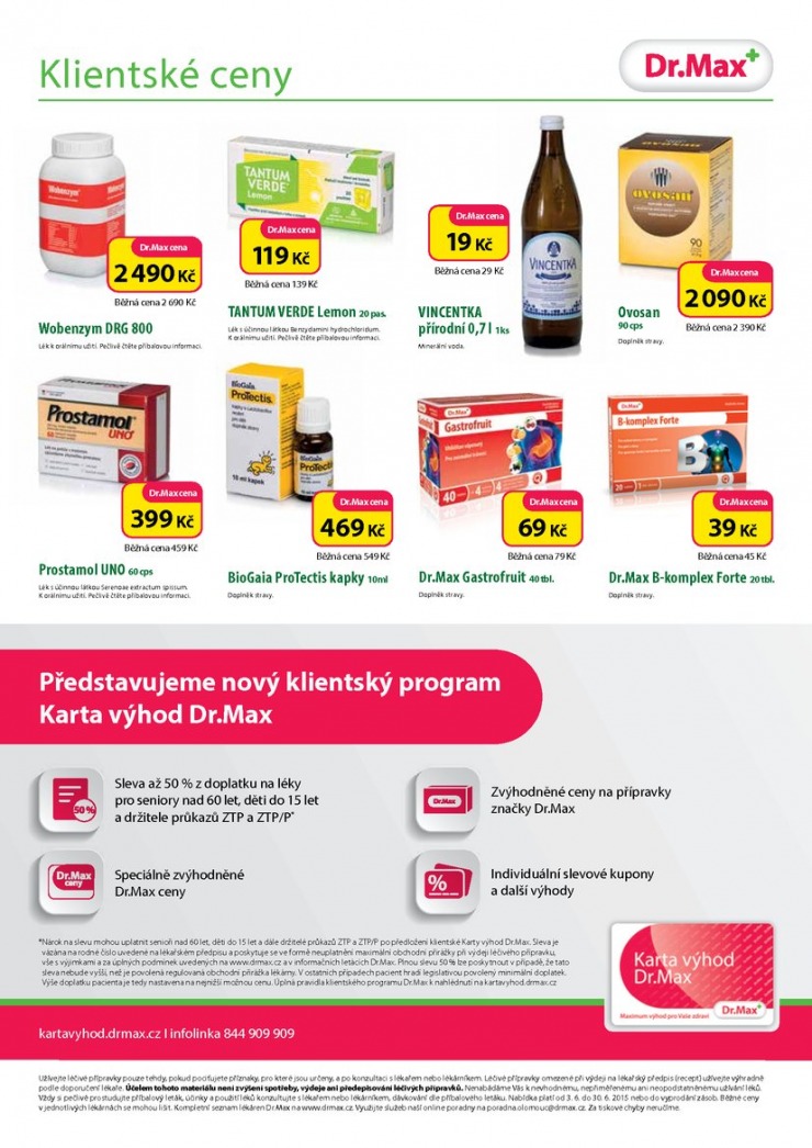 leták Dr. Max lékárna Aktuální leták od 3.6.2015 strana 1 leták Dr. Max lékárna Aktuální leták od 3.6.2015 strana 1