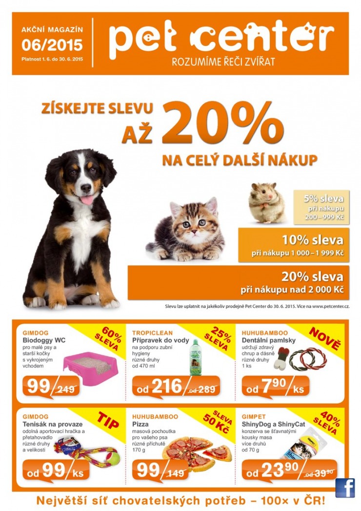 leták Pet Center Akční leták od 1.6.2015 strana 1 leták Pet Center Akční leták od 1.6.2015 strana 1