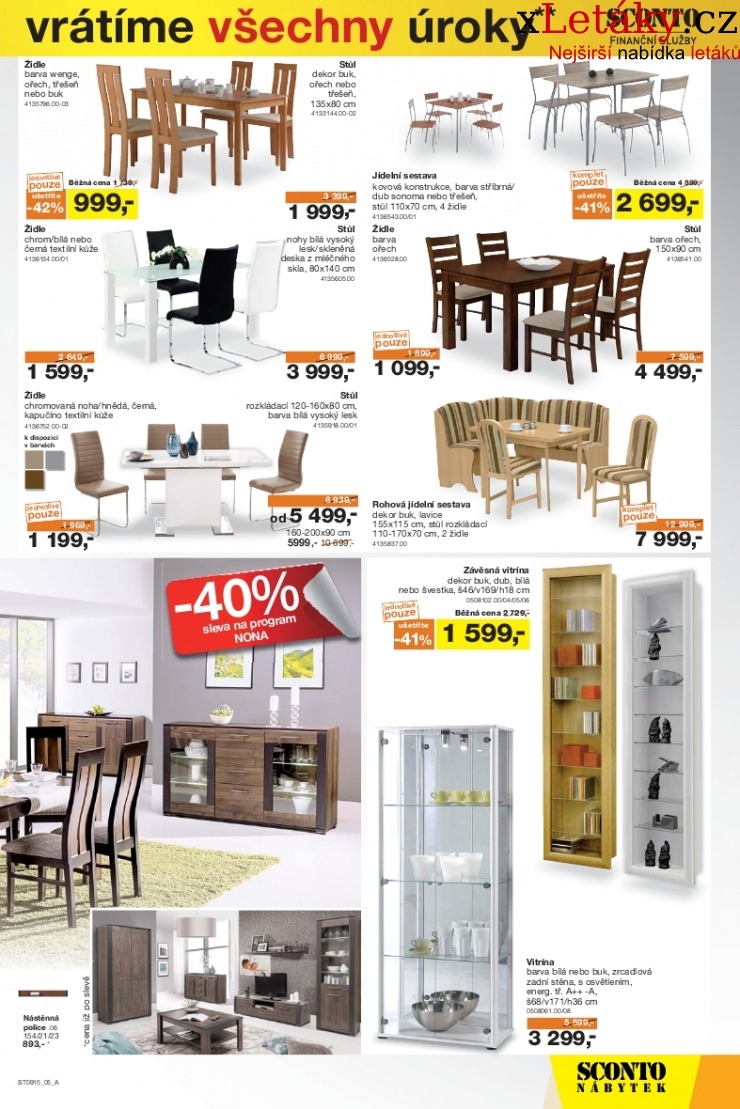 leták Sconto nábytek leták strana 1 leták Sconto nábytek leták strana 1