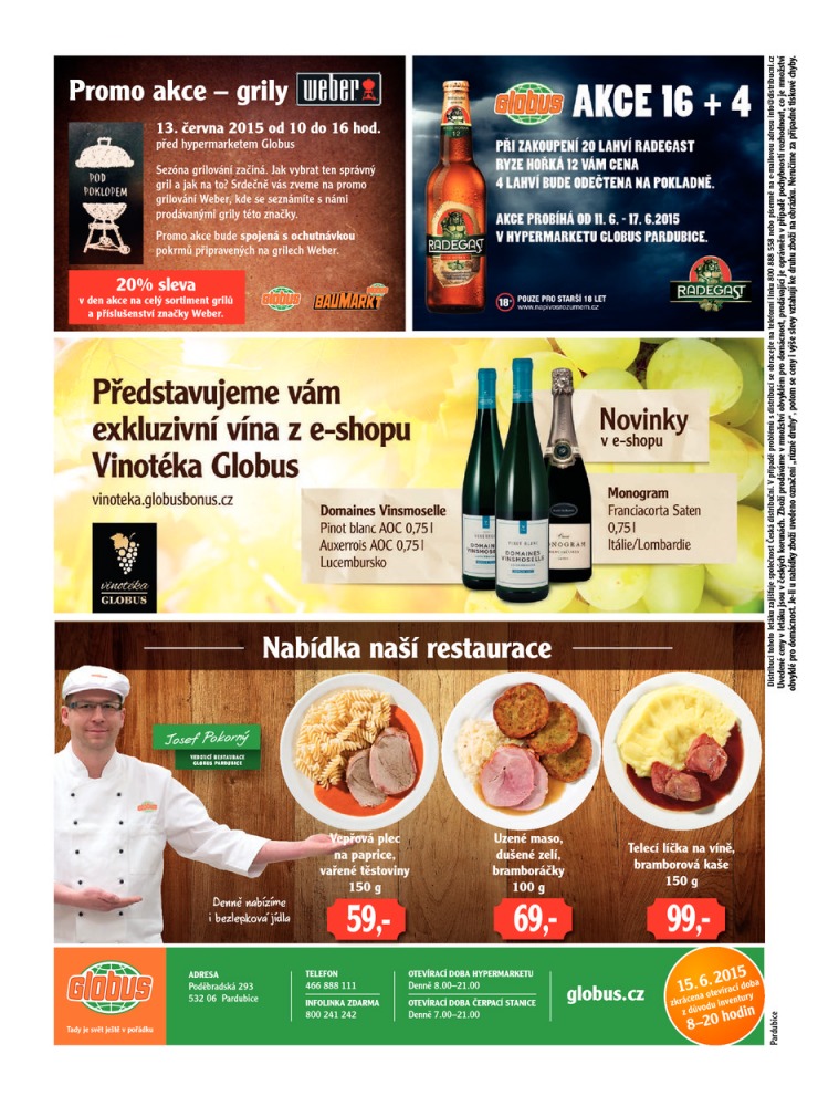 leták Globus Naše noviny od 11. 6. 2015 strana 1 leták Globus Naše noviny od 11. 6. 2015 strana 1