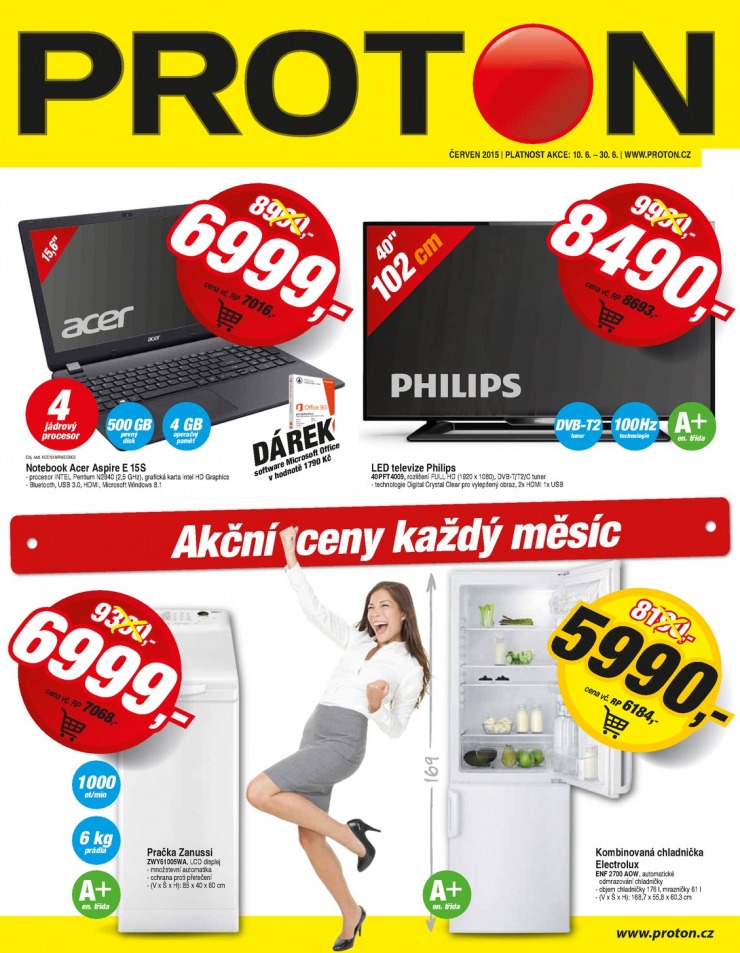 leták Proton Akční leták od 10. 6. 2015 strana 1 leták Proton Akční leták od 10. 6. 2015 strana 1