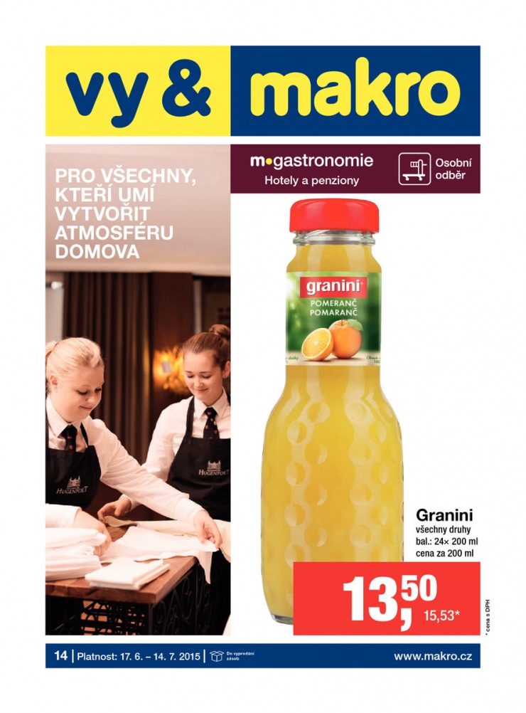 leták Makro Hotely a penziony od 17. 6. 2015 strana 1 leták Makro Hotely a penziony od 17. 6. 2015 strana 1