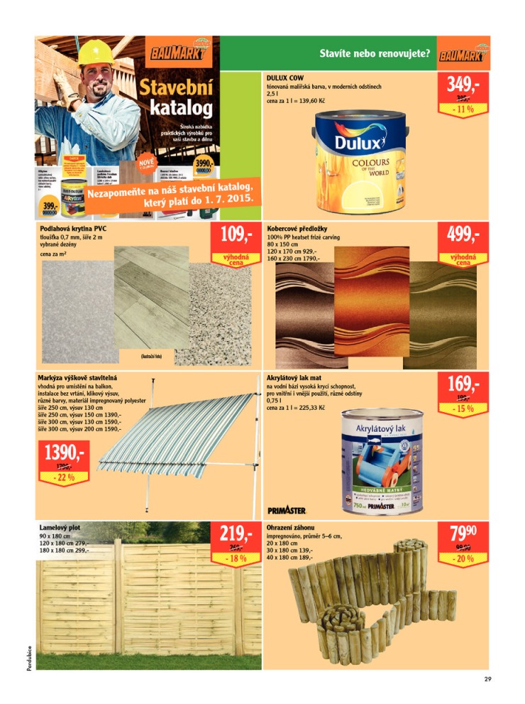 leták Globus Baumarkt od 25.6.2015 strana 1 leták Globus Baumarkt od 25.6.2015 strana 1