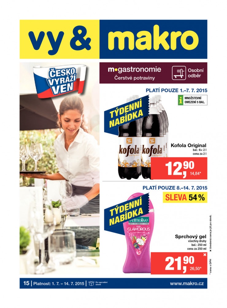 leták Makro Gastronomie čerstvé od 1.7.2015 strana 1 leták Makro Gastronomie čerstvé od 1.7.2015 strana 1