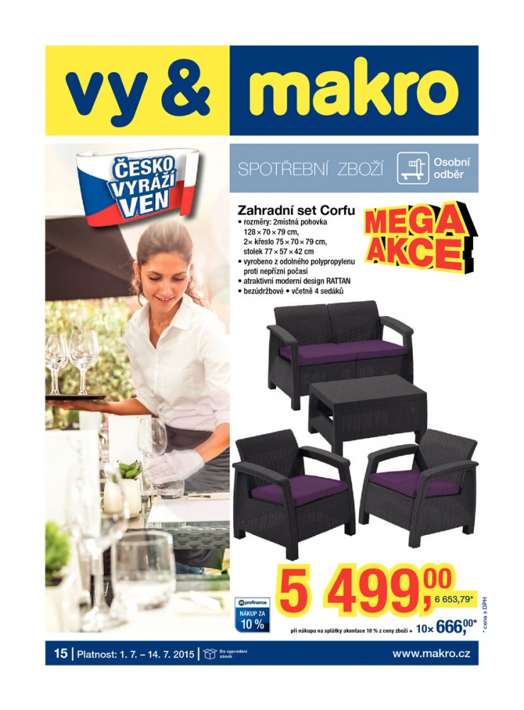 leták Makro Spotřební zboží od 1.7.2015 strana 1 leták Makro Spotřební zboží od 1.7.2015 strana 1