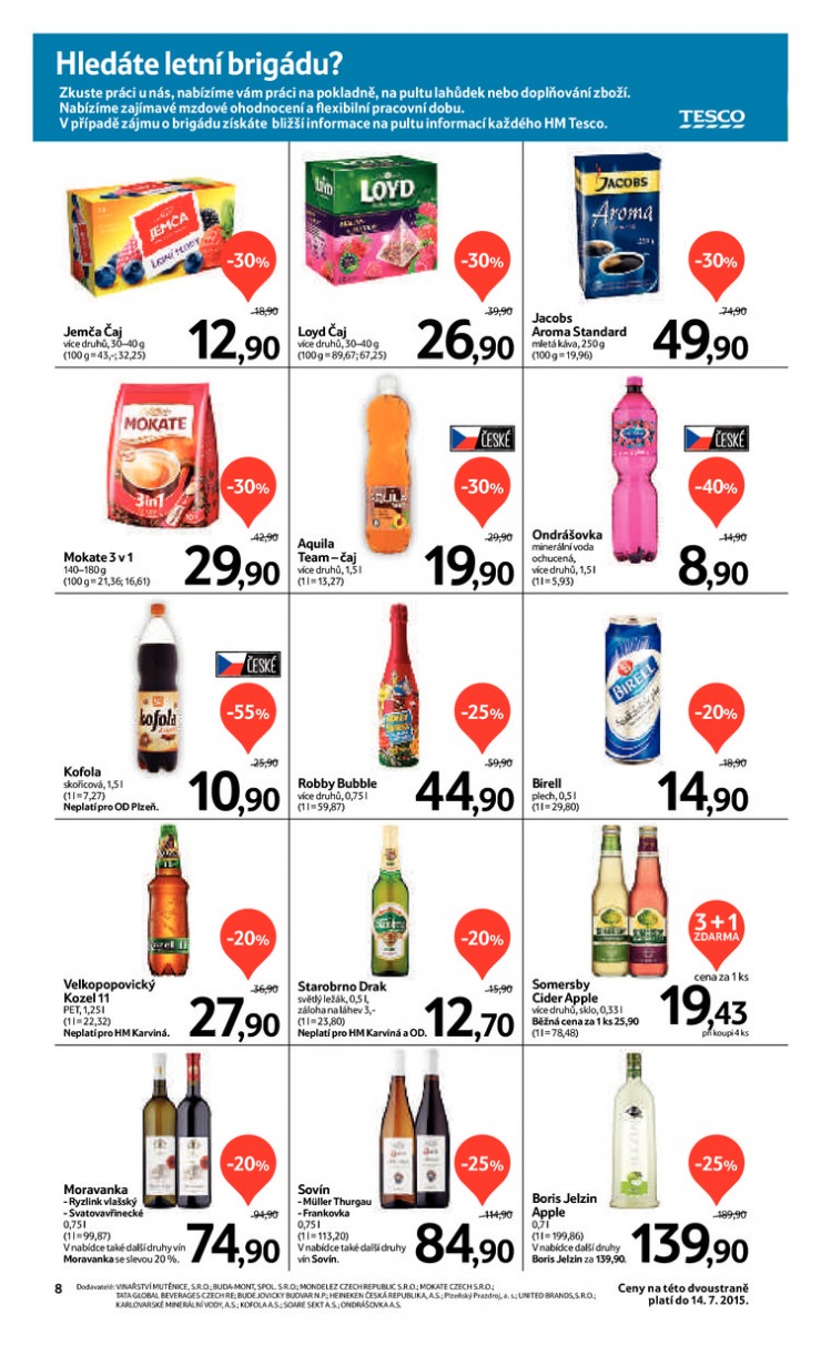 leták Tesco OD od 1.7.2015 strana 1 leták Tesco OD od 1.7.2015 strana 1