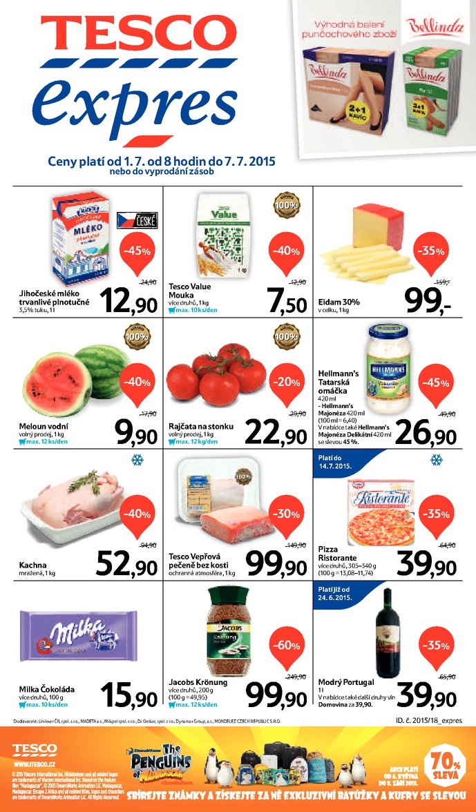 leták Tesco Expres obchody od 1.7.2015 strana 1 leták Tesco Expres obchody od 1.7.2015 strana 1