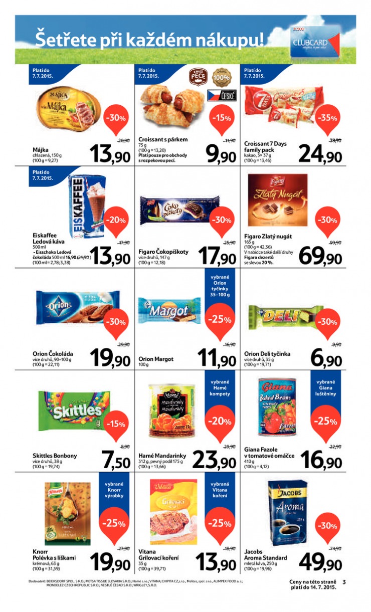 leták Tesco supermarkety od 1.7.2015 strana 1 leták Tesco supermarkety od 1.7.2015 strana 1