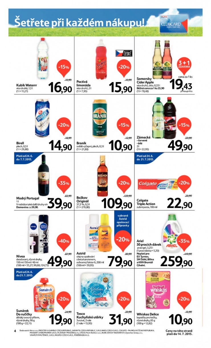 leták Tesco supermarkety od 1.7.2015 strana 1 leták Tesco supermarkety od 1.7.2015 strana 1