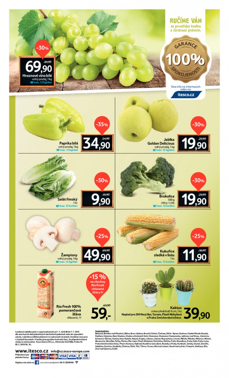 leták Tesco supermarkety od 1.7.2015 strana 1 leták Tesco supermarkety od 1.7.2015 strana 1