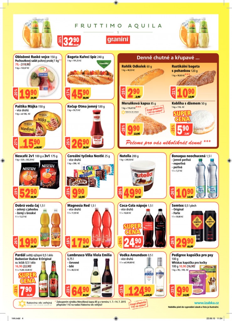leták Žabka Aktuální od 1.7.2015 strana 1 leták Žabka Aktuální od 1.7.2015 strana 1