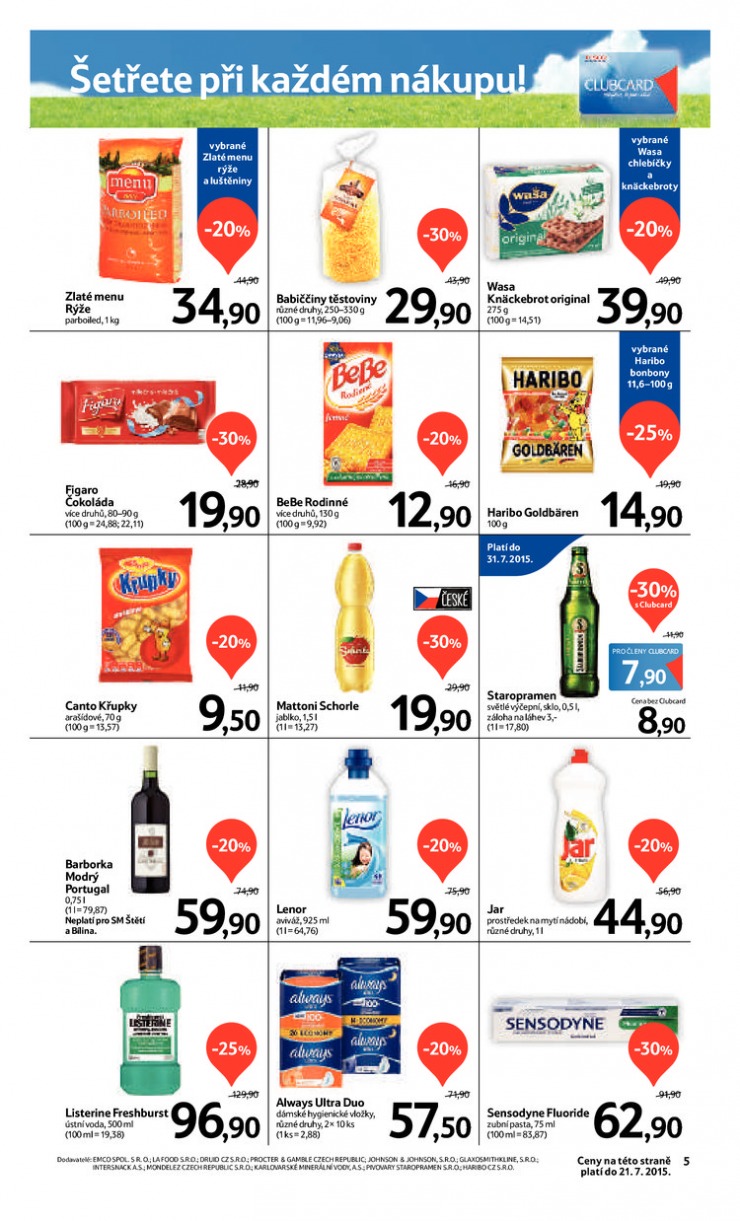 leták Tesco supermarkety od 8.7.2015 strana 1 leták Tesco supermarkety od 8.7.2015 strana 1