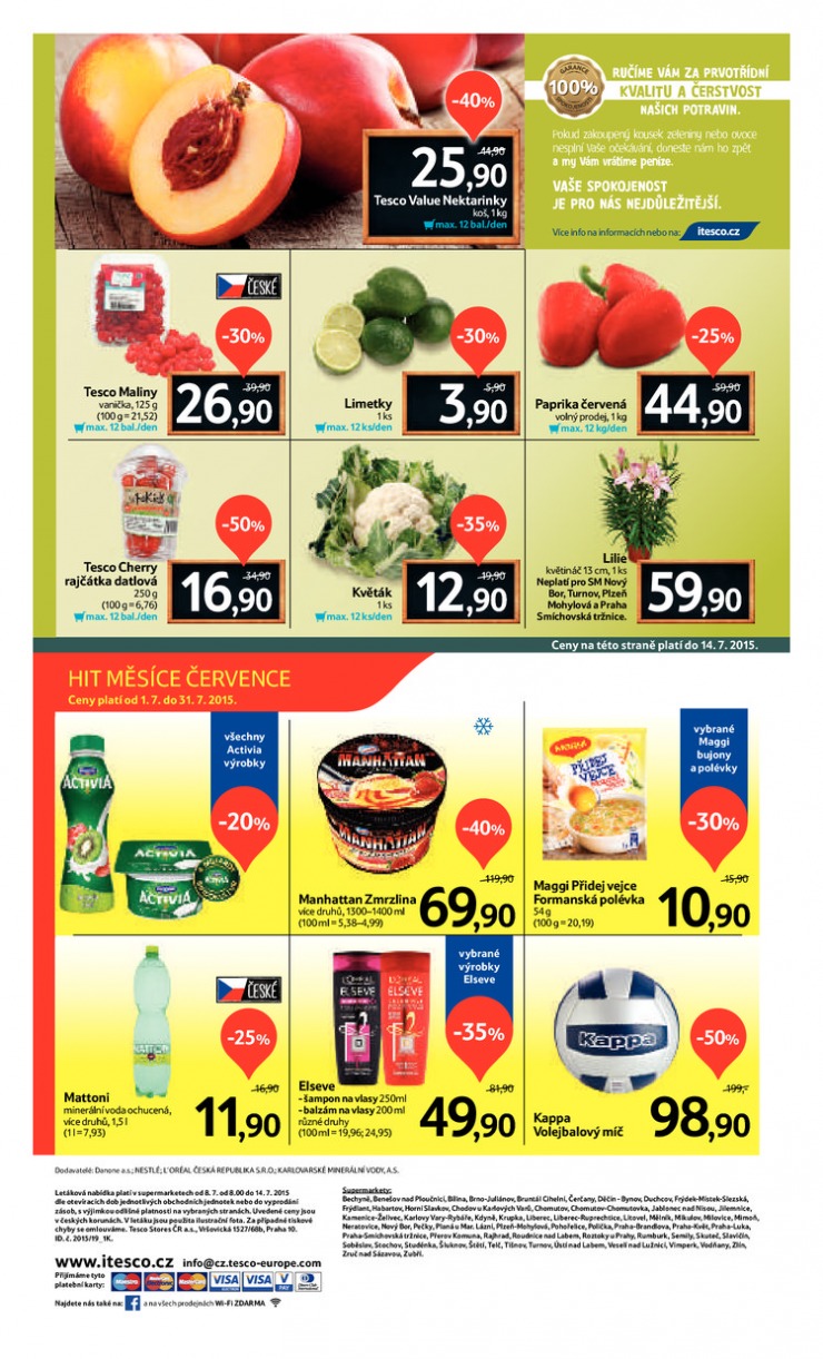 leták Tesco supermarkety od 8.7.2015 strana 1 leták Tesco supermarkety od 8.7.2015 strana 1