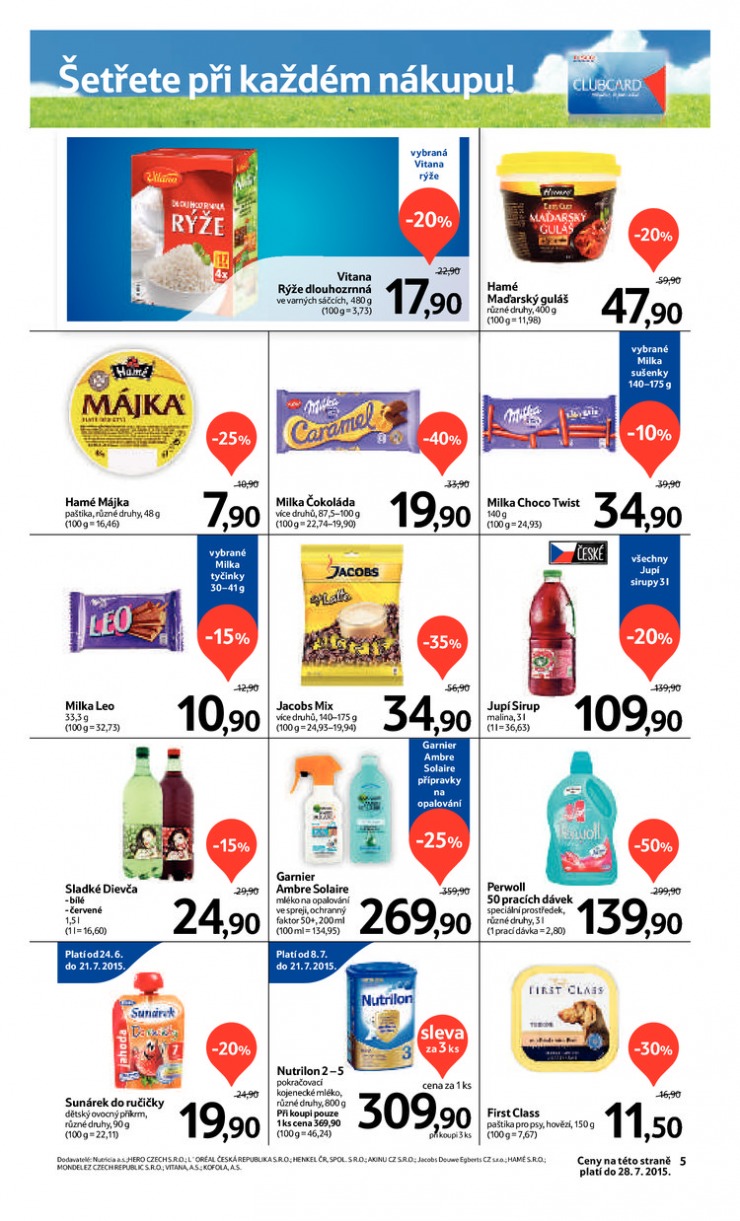 leták Tesco supermarkety od 15.7.2015 strana 1 leták Tesco supermarkety od 15.7.2015 strana 1