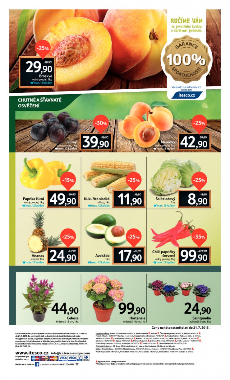 leták Tesco velké hypermarkety od 15.7.2015 strana 1 leták Tesco velké hypermarkety od 15.7.2015 strana 1