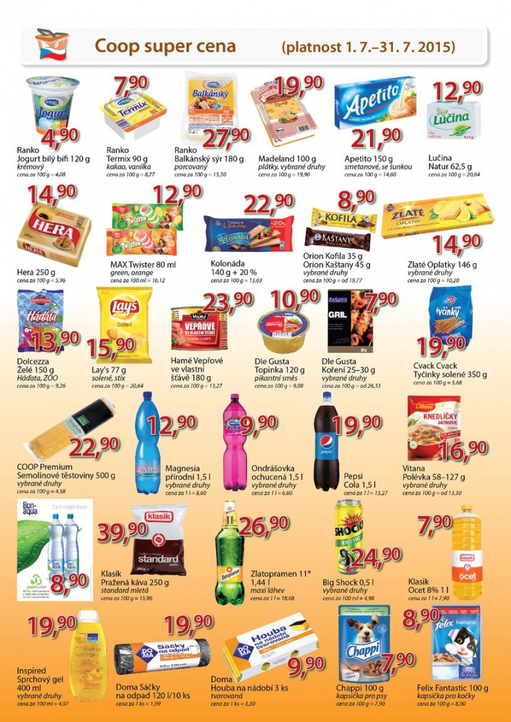 leták COOP Trefa od 15.7.2015 strana 1 leták COOP Trefa od 15.7.2015 strana 1