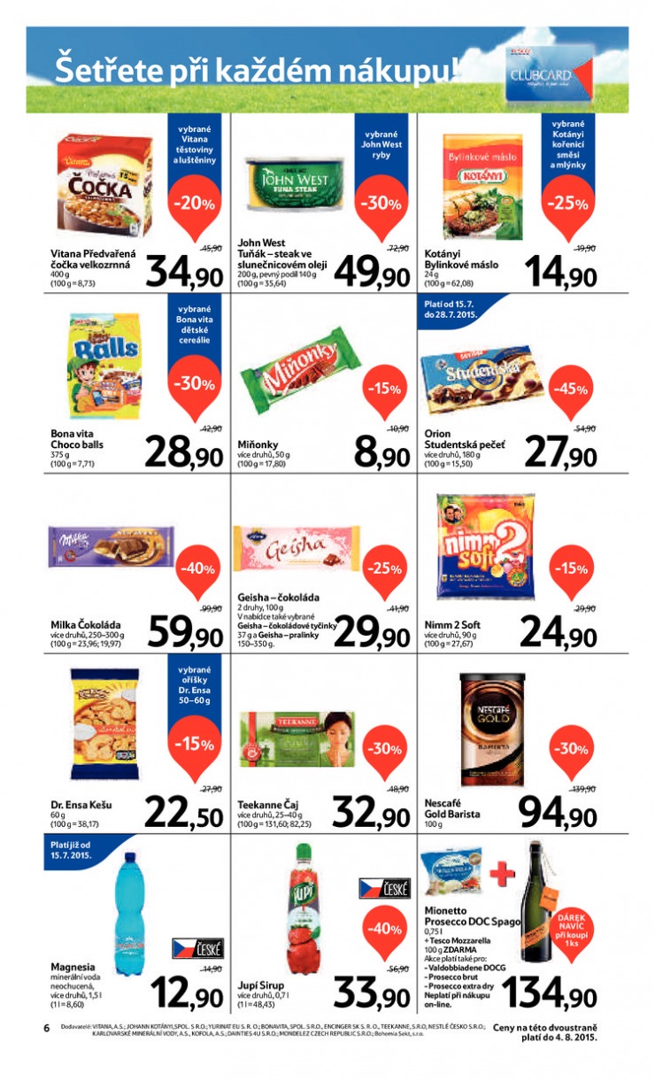 leták Tesco OD od 22.7.2015 strana 1 leták Tesco OD od 22.7.2015 strana 1