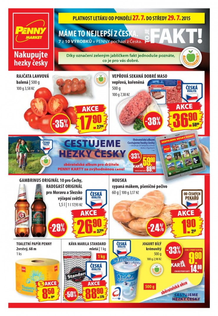 leták Penny Aktuální nabídka od 27.7.2015 strana 1 leták Penny Aktuální nabídka od 27.7.2015 strana 1