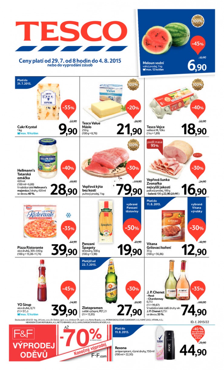 leták Tesco velké hypermarkety od 29.7.2015 strana 1 leták Tesco velké hypermarkety od 29.7.2015 strana 1