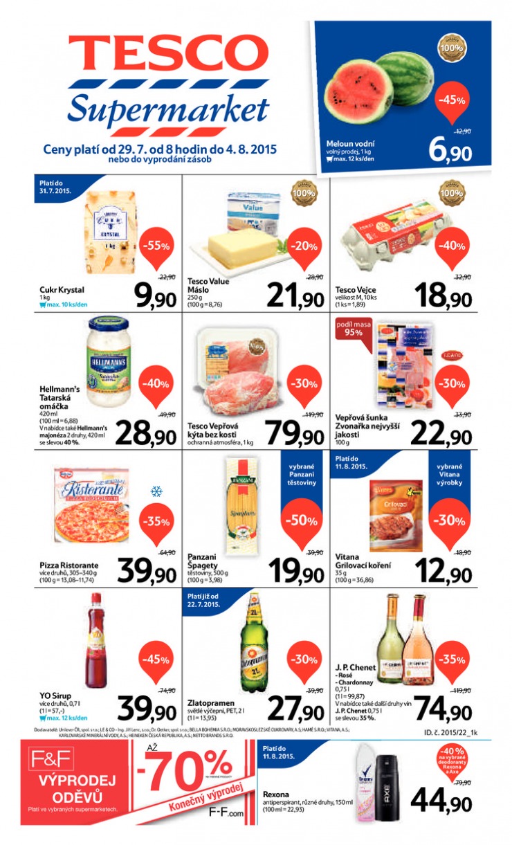 leták Tesco supermarkety od 29.7.2015 strana 1 leták Tesco supermarkety od 29.7.2015 strana 1