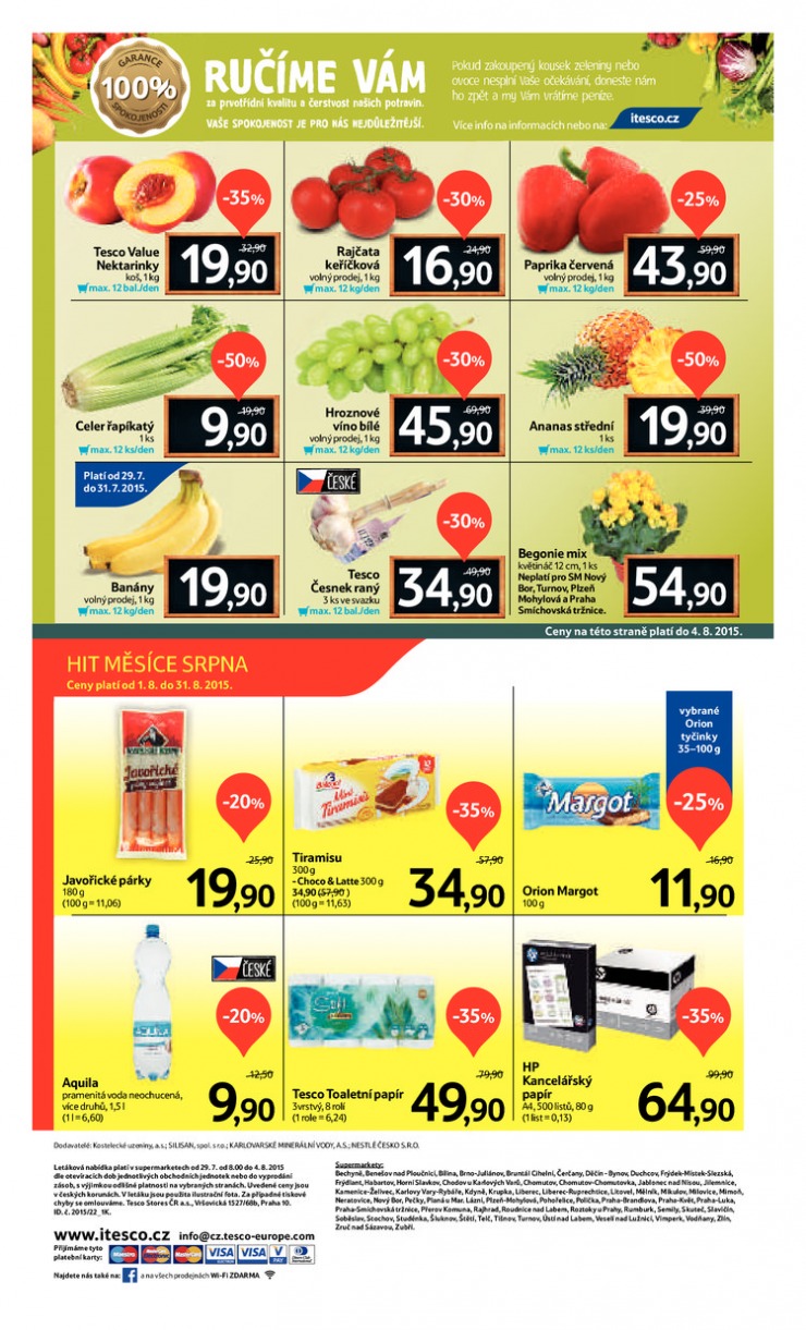 leták Tesco supermarkety od 29.7.2015 strana 1 leták Tesco supermarkety od 29.7.2015 strana 1