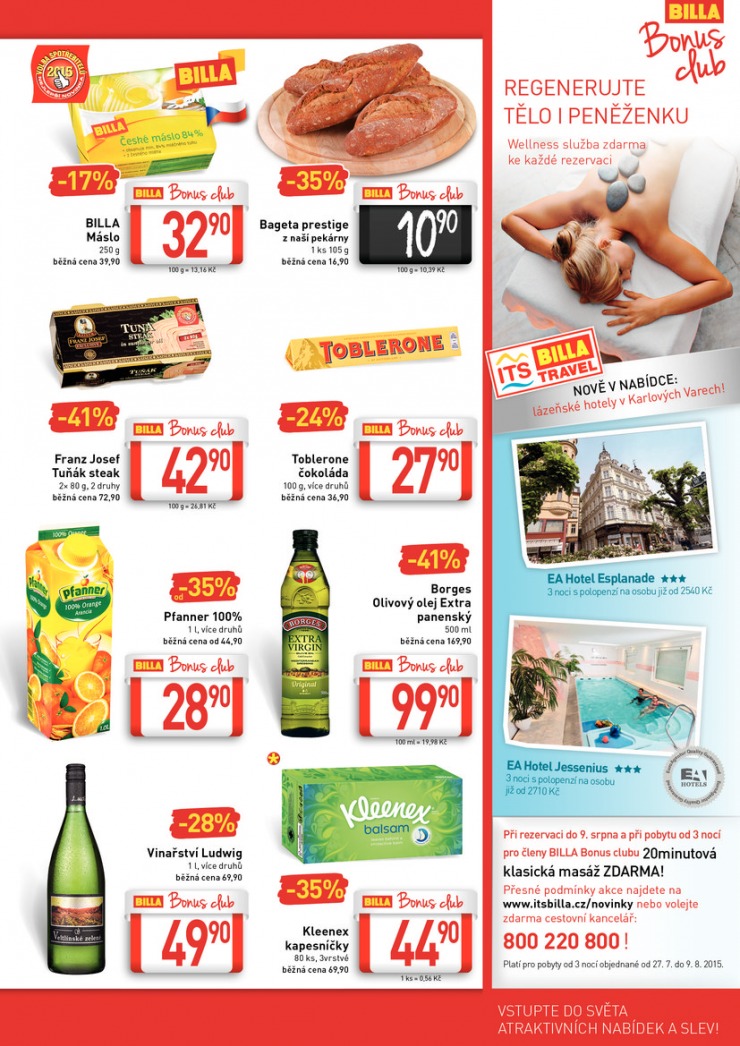 leták Billa velký od 29.7.2015 strana 1 leták Billa velký od 29.7.2015 strana 1