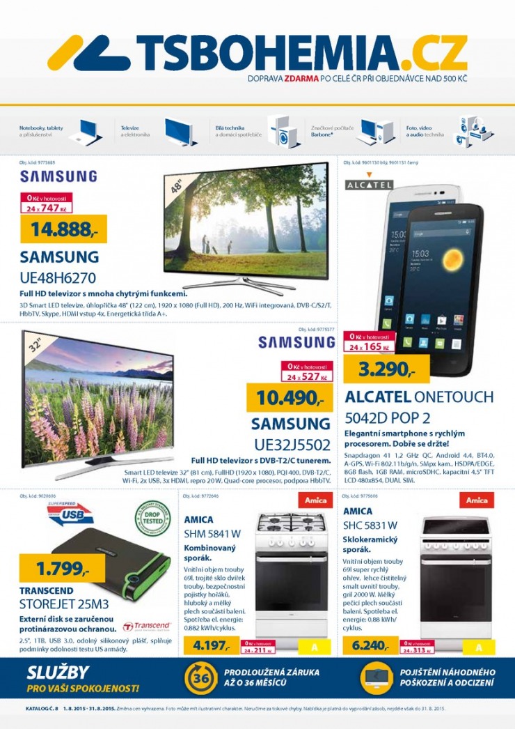 leták T.S. Bohemia Virtuální katalog od 1.8.2015 strana 1 leták T.S. Bohemia Virtuální katalog od 1.8.2015 strana 1