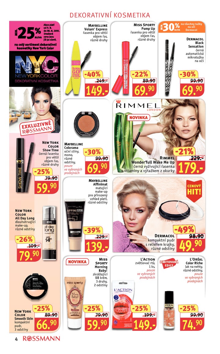 leták Rossmann Leták od 3.8.2015 strana 1 leták Rossmann Leták od 3.8.2015 strana 1