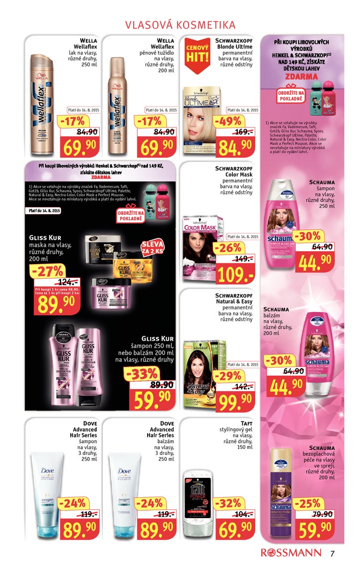 leták Rossmann Leták od 3.8.2015 strana 1 leták Rossmann Leták od 3.8.2015 strana 1
