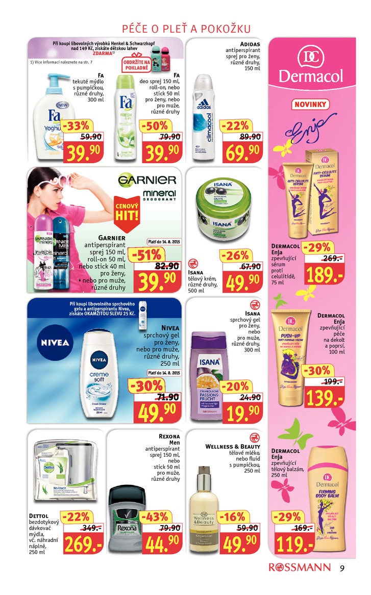 leták Rossmann Leták od 3.8.2015 strana 1 leták Rossmann Leták od 3.8.2015 strana 1
