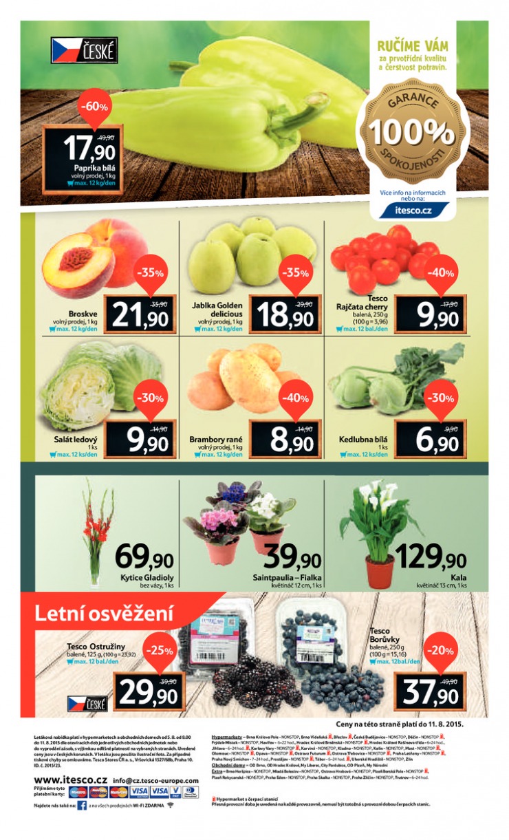 leták Tesco OD od 5.8.2015 strana 1 leták Tesco OD od 5.8.2015 strana 1