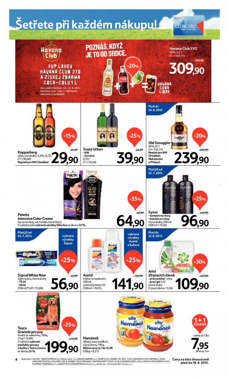 leták Tesco velké hypermarkety od 5.8.2015 strana 1 leták Tesco velké hypermarkety od 5.8.2015 strana 1