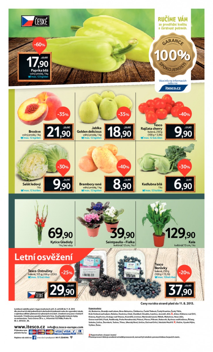 leták Tesco velké hypermarkety od 5.8.2015 strana 1 leták Tesco velké hypermarkety od 5.8.2015 strana 1