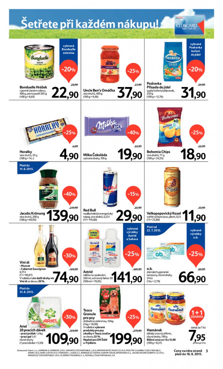leták Tesco supermarkety od 5.8.2015 strana 1 leták Tesco supermarkety od 5.8.2015 strana 1