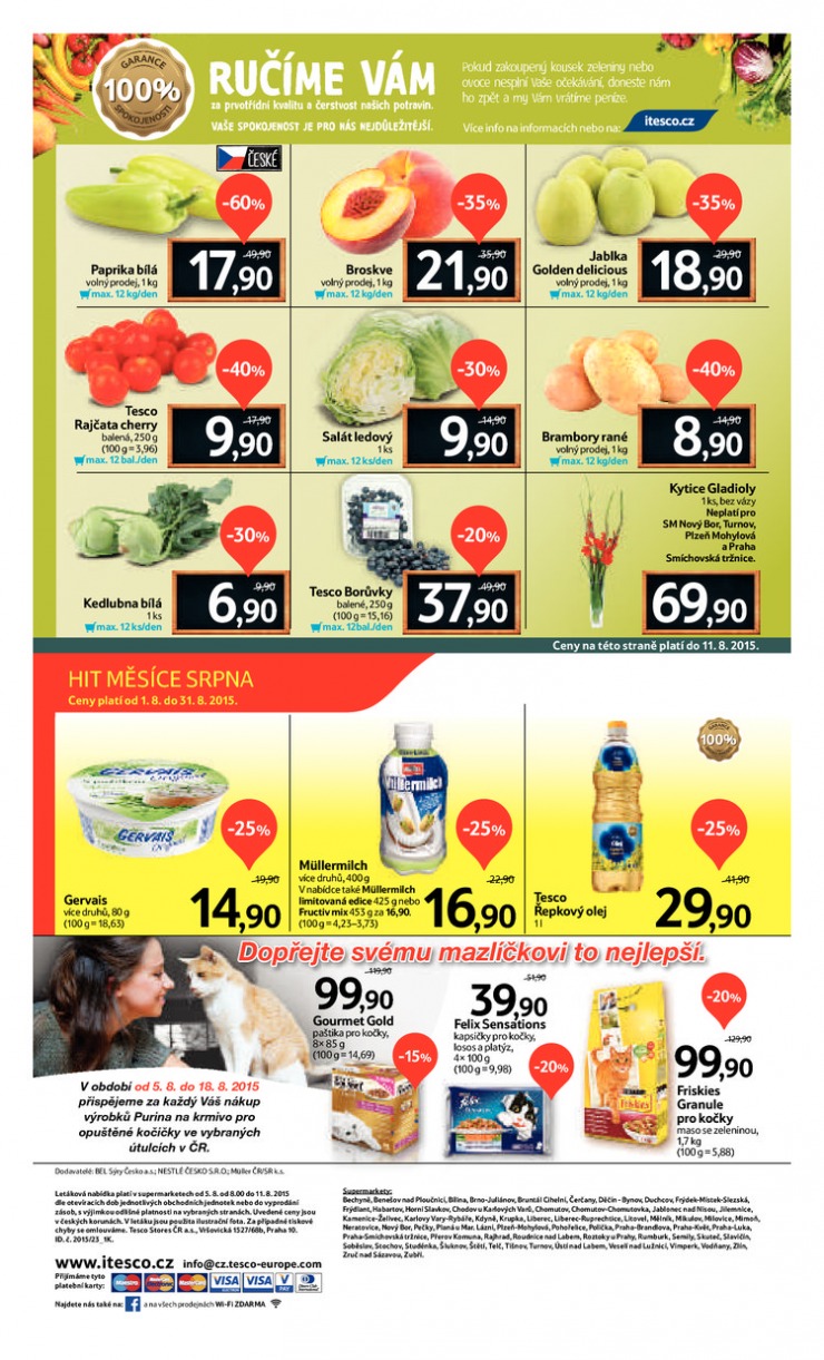 leták Tesco supermarkety od 5.8.2015 strana 1 leták Tesco supermarkety od 5.8.2015 strana 1