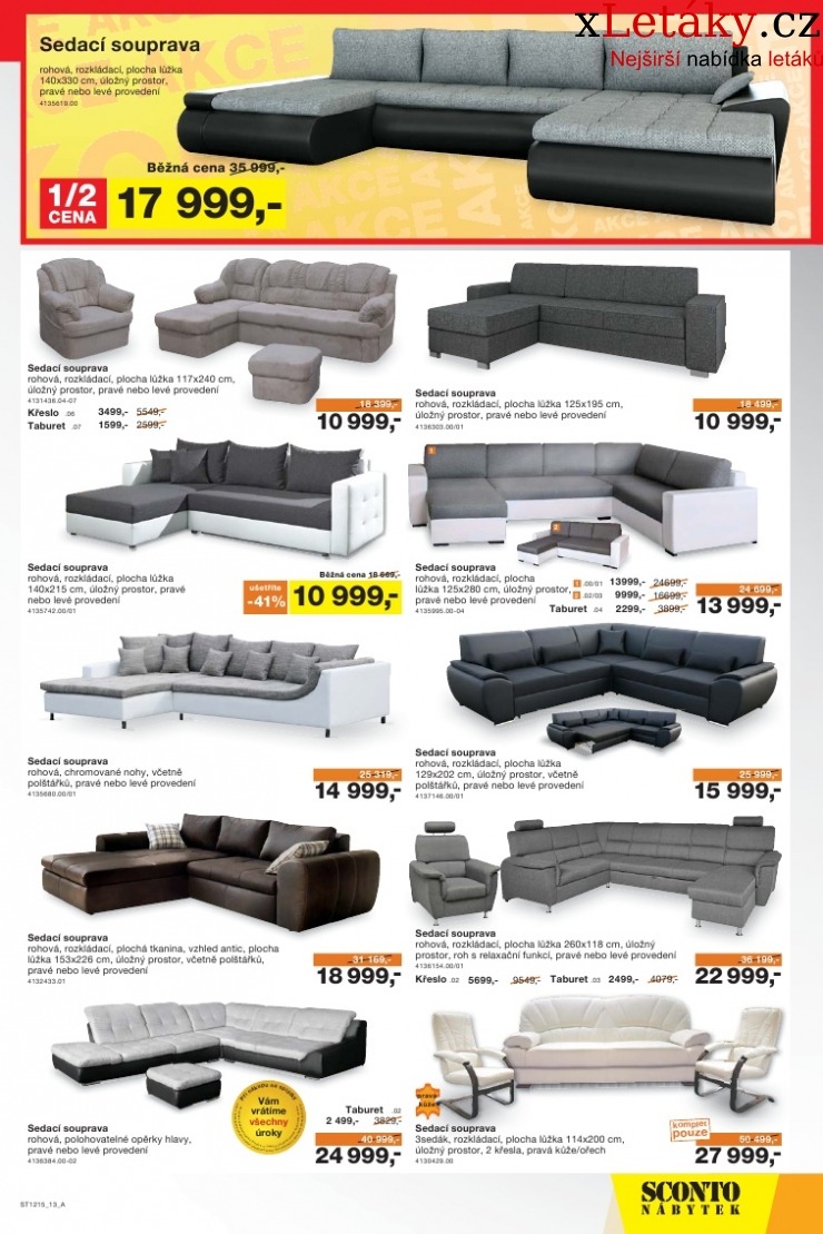 leták Sconto nábytek leták strana 1 leták Sconto nábytek leták strana 1
