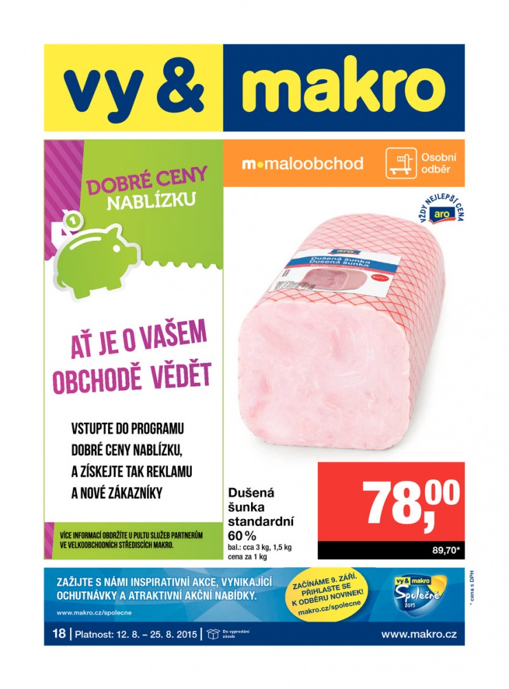 leták Makro Maloobchod od 12.8.2015 strana 1 leták Makro Maloobchod od 12.8.2015 strana 1