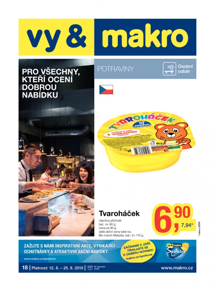 leták Makro Potraviny od 12.8.2015 strana 1 leták Makro Potraviny od 12.8.2015 strana 1