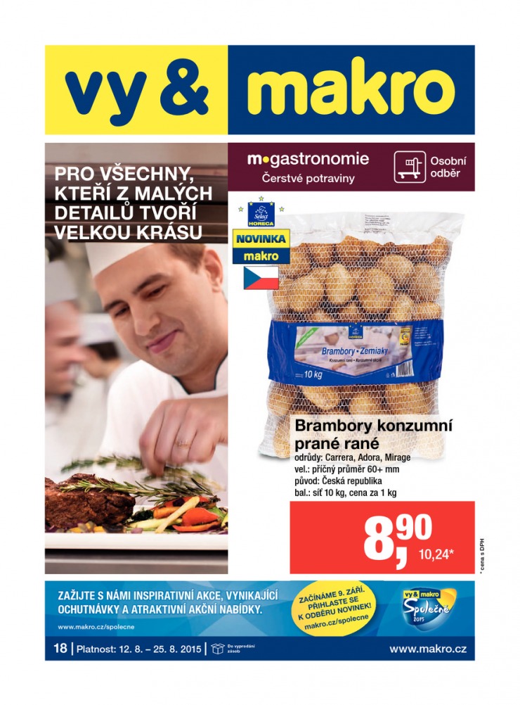 leták Makro Gastronomie čerstvé od 12.8.2015 strana 1 leták Makro Gastronomie čerstvé od 12.8.2015 strana 1