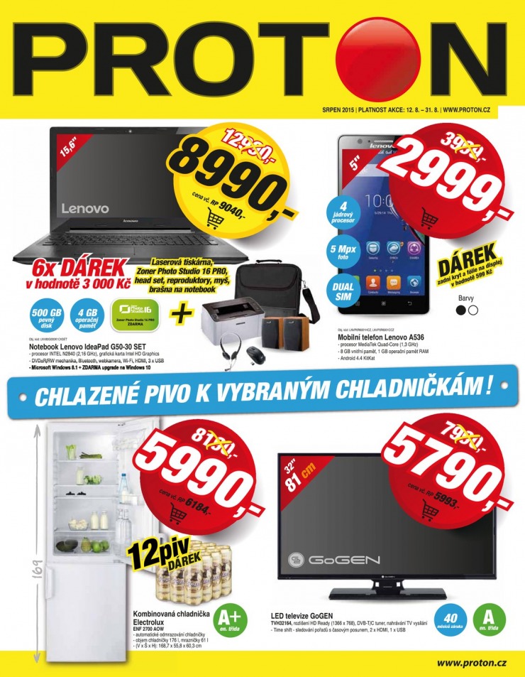 leták Proton Akční leták od 12.08.2015 strana 1 leták Proton Akční leták od 12.08.2015 strana 1