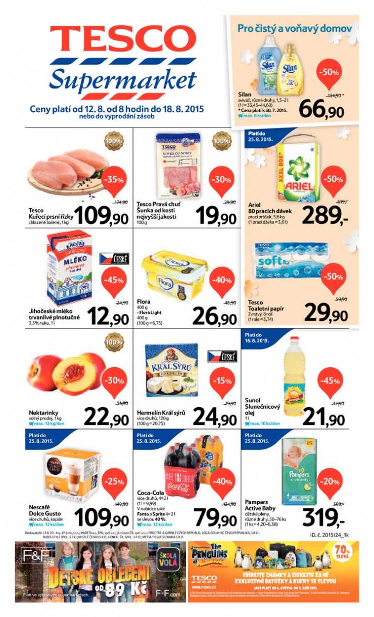 leták Tesco supermarkety od 12.08.2015 strana 1 leták Tesco supermarkety od 12.08.2015 strana 1