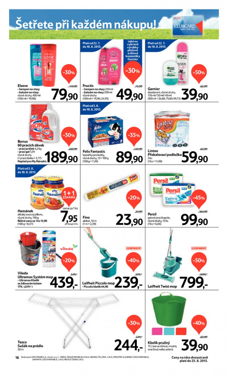 leták Tesco velké hypermarkety od 12.08.2015 strana 1 leták Tesco velké hypermarkety od 12.08.2015 strana 1