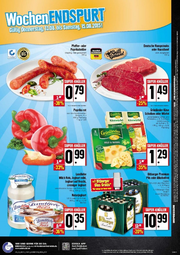 leták Německo Edeka.de od 10.08.2015 strana 1 leták Německo Edeka.de od 10.08.2015 strana 1
