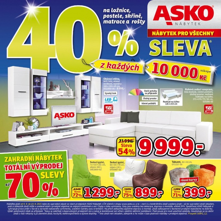leták Asko nábytek katalog od 06.08.2015 strana 1 leták Asko nábytek katalog od 06.08.2015 strana 1