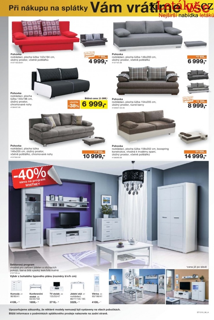 leták Sconto nábytek leták strana 1 leták Sconto nábytek leták strana 1